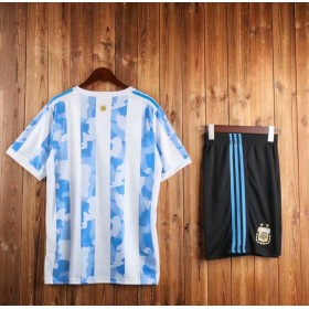 Billiga Fotbollströjor Argentina Barn Hemma tröja 2021 Kortärmad